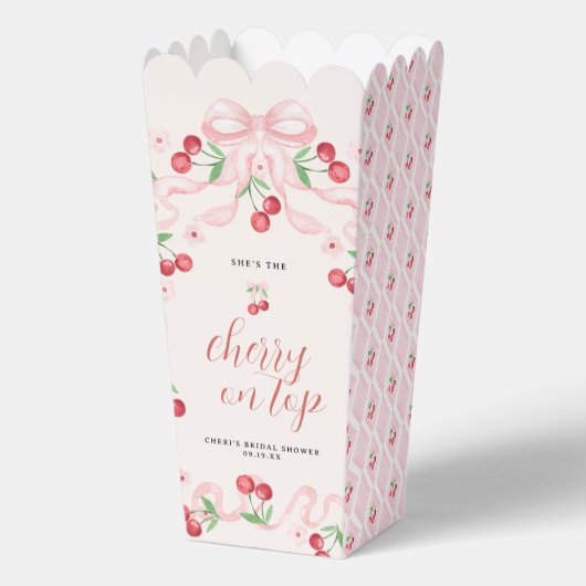 Cherry oben | BRAUTPARTY Geschenkschachtel (Vorderseite)