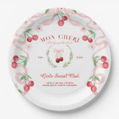 Cherry oben | BRAUTPARTY Pappteller (Vorderseite)