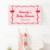 Cherry on top Baby Dusche Empfang Banner (Insitu)