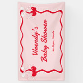 Cherry on top Baby Dusche Empfang Banner (Vertikal)