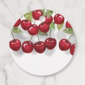 Cherry on Top Baby Dusche Vielen Dank Geschenkanhänger (Rückseite)