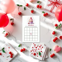 Cherry on top Baby Showdusche Bingo Game