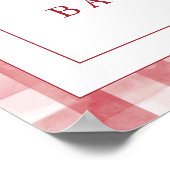 Cherry On Top Baby Shower Welcome Sign Poster (Ecke)