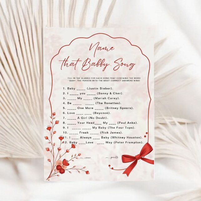 Cherry on Top Baby Song Game | Rosa Bow-Dusche (Von Creator hochgeladen)