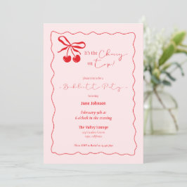 Cherry On Top Bachelorette Party invitation Einladung