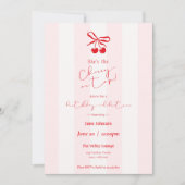 Cherry On Top Birthday Celebration Invitation Einladung (Vorderseite)