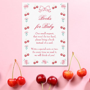 Cherry On Top Blossom Pink Bow Books for Baby Begleitkarte