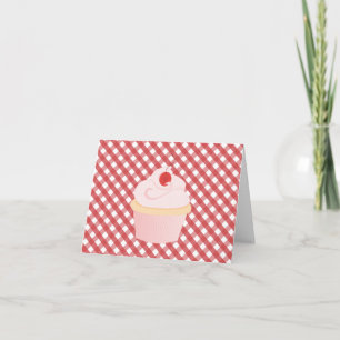 Cherry on Top Cupcake Dankeskarte