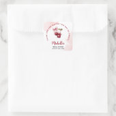 Cherry on Top Danke Summer Brautparty Quadratischer Aufkleber (Tasche)