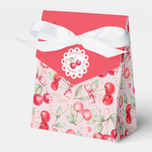 Cherry on Top Girl Baby Shower Fevor Leckerei Box Geschenkschachtel