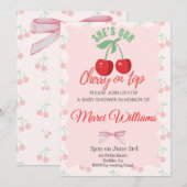 Cherry On Top Invitation Einladung (Vorne/Hinten)