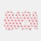 Cherry on Top Pink Bow Baby Dusche Vielen Dank Geschenkschachtel (Ungefaltet)