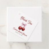Cherry On Top Pink Bow Brautparty Vielen Dank Geschenkanhänger (Beispiel)