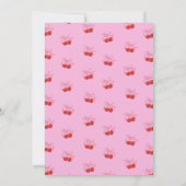 Cherry On Top Pink Galentine's Day Einladung (Rückseite)