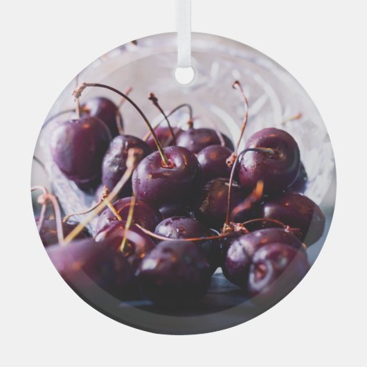 Cherry Ornament Aus Glas (Vorderseite)