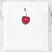 Cherry Ovaler Aufkleber (Tasche)