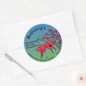 Cherry Pals Funny Cartoon Jam Pie und mehr Runder Aufkleber (Umschlag)