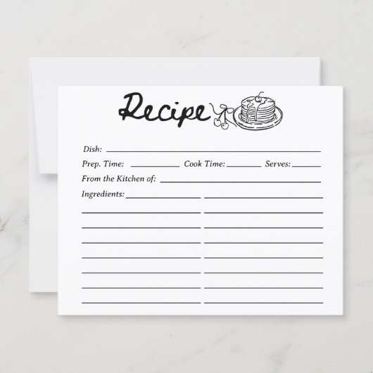 Cherry Pancakes Recipe Card (Vorderseite)