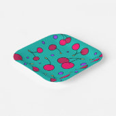 Cherry Paper Plates Pappteller (Gewinkelt)