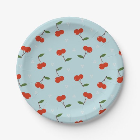 Cherry-Papier-Teller Pappteller (Vorderseite)