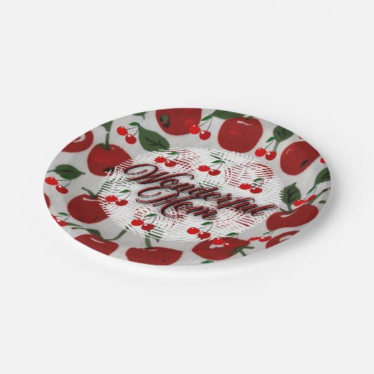 cherry pappteller (Schrägansicht)