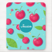 Cherry Pastel Personalisiertes Muster Mousepad (Vorne)