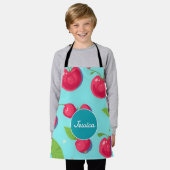 Cherry Pastel Personalisiertes Muster Schürze (Getragen)