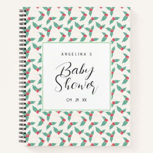 Cherry Pattern Baby Shooting Geschenkliste Notizblock