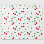Cherry Pattern Easy Cherry Zeichnend Kirsche Art C Geschenkpapier (Flach)
