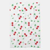 Cherry Pattern Easy Cherry Zeichnend Kirsche Art C Geschirrtuch (Vertikal)