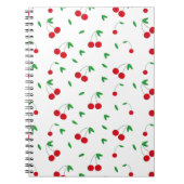 Cherry Pattern Easy Cherry Zeichnend Kirsche Art C Notizblock (Vorderseite)
