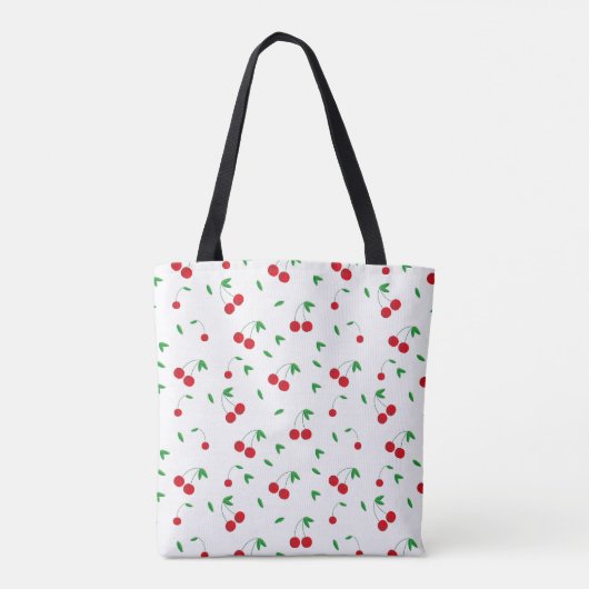 Cherry Pattern Easy Cherry Zeichnend Kirsche Art C Tasche (Rückseite)