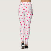 Cherry Pattern, Erdbeermuster Leggings (Rückseite)