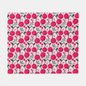 Cherry pattern  fleecedecke (Vorderseite (Horizontal))
