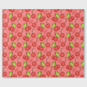 Cherry Pattern Geschenkpapier (Flach)