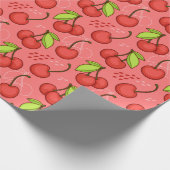 Cherry Pattern Geschenkpapier (Ecke)