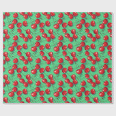 Cherry Pattern Geschenkpapier (Flach)