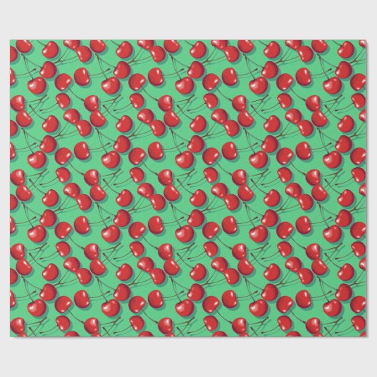 Cherry Pattern Geschenkpapier (Flach)