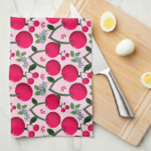 Cherry pattern  geschirrtuch (Viertel Falte)