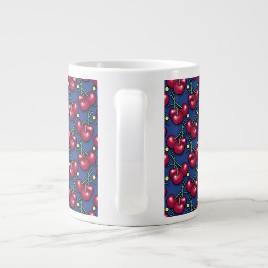 Cherry Pattern Jumbo-Tasse (Rückseite)