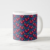 Cherry Pattern Jumbo-Tasse (Vorderseite Rechts)