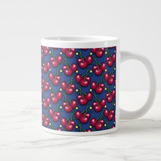 Cherry Pattern Jumbo-Tasse (Rechts)