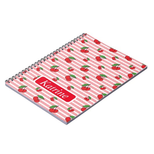 Cherry Pattern Notizblock (Linke Seite)