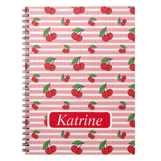 Cherry Pattern Notizblock (Vorderseite)