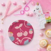 CHERRY PATTERN PAPPTELLER (Party)