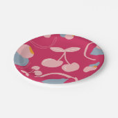 CHERRY PATTERN PAPPTELLER (Schrägansicht)