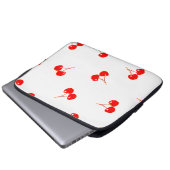 Cherry Pattern Pop-Version Laptopschutzhülle (Vorne Knopf)