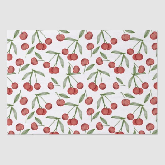 Cherry Pattern Seidenpapier (Vorderseite)