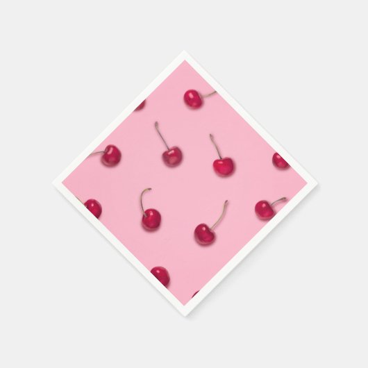 Cherry Pattern Serviette (Ecke)