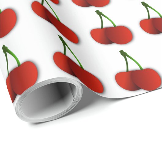 Cherry Pattern Wrapping Paper Geschenkpapier (Rolleneckpunkt)